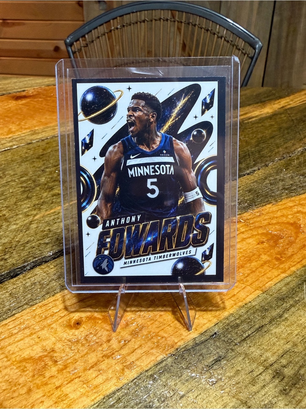Anthony Edwards 'Out Of This World' Minnesota Timberwolves - Custom Art Card